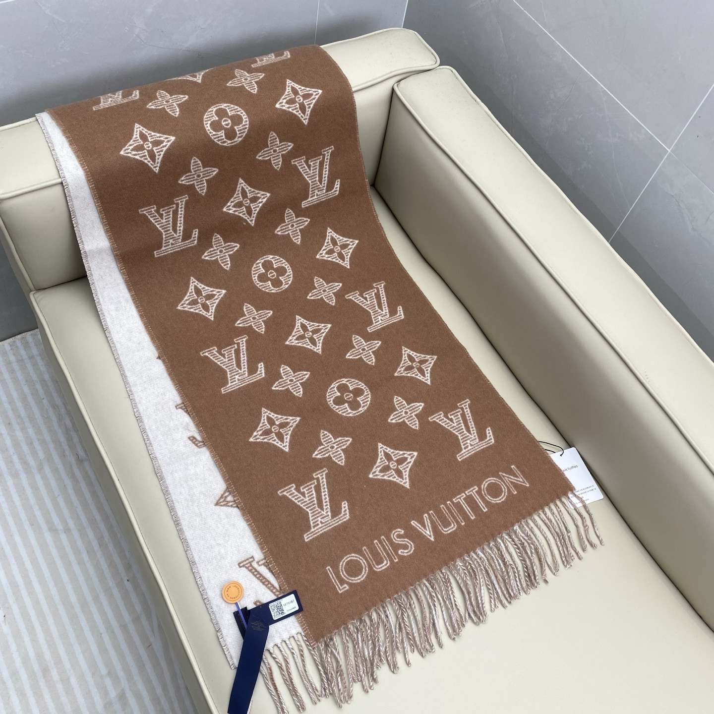 l0vis Vvtt0n monogram shadow scarf 40x200cm