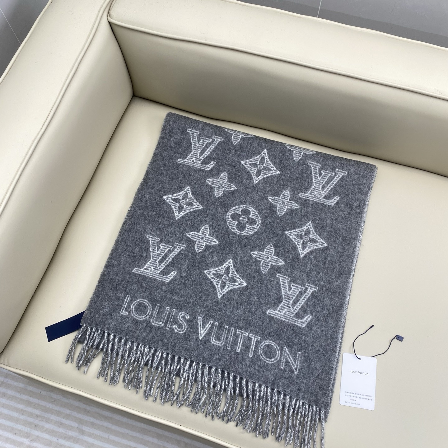 l0vis Vvtt0n monogram shadow scarf 40x200cm