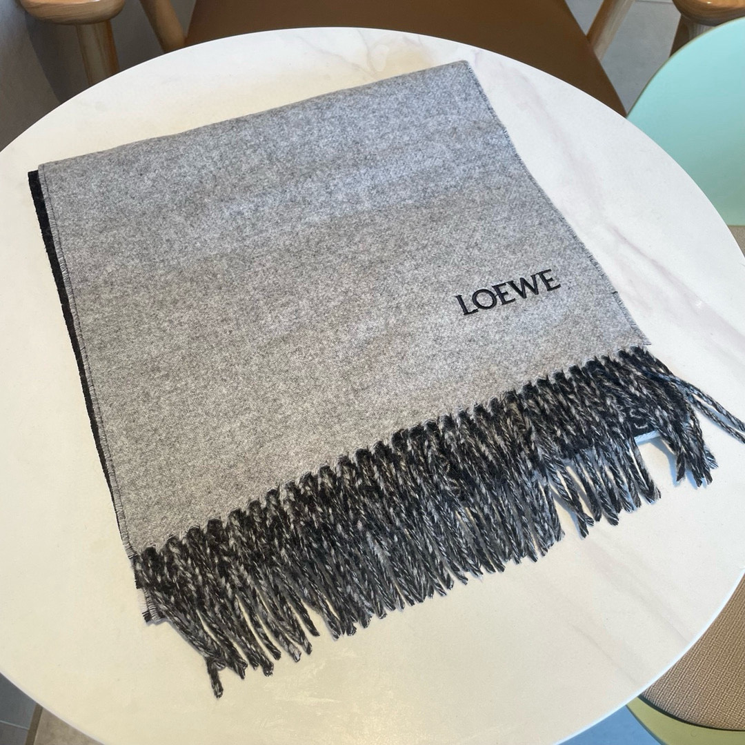 Loewe scarf 30x182cm 90% wool 10% cashmere