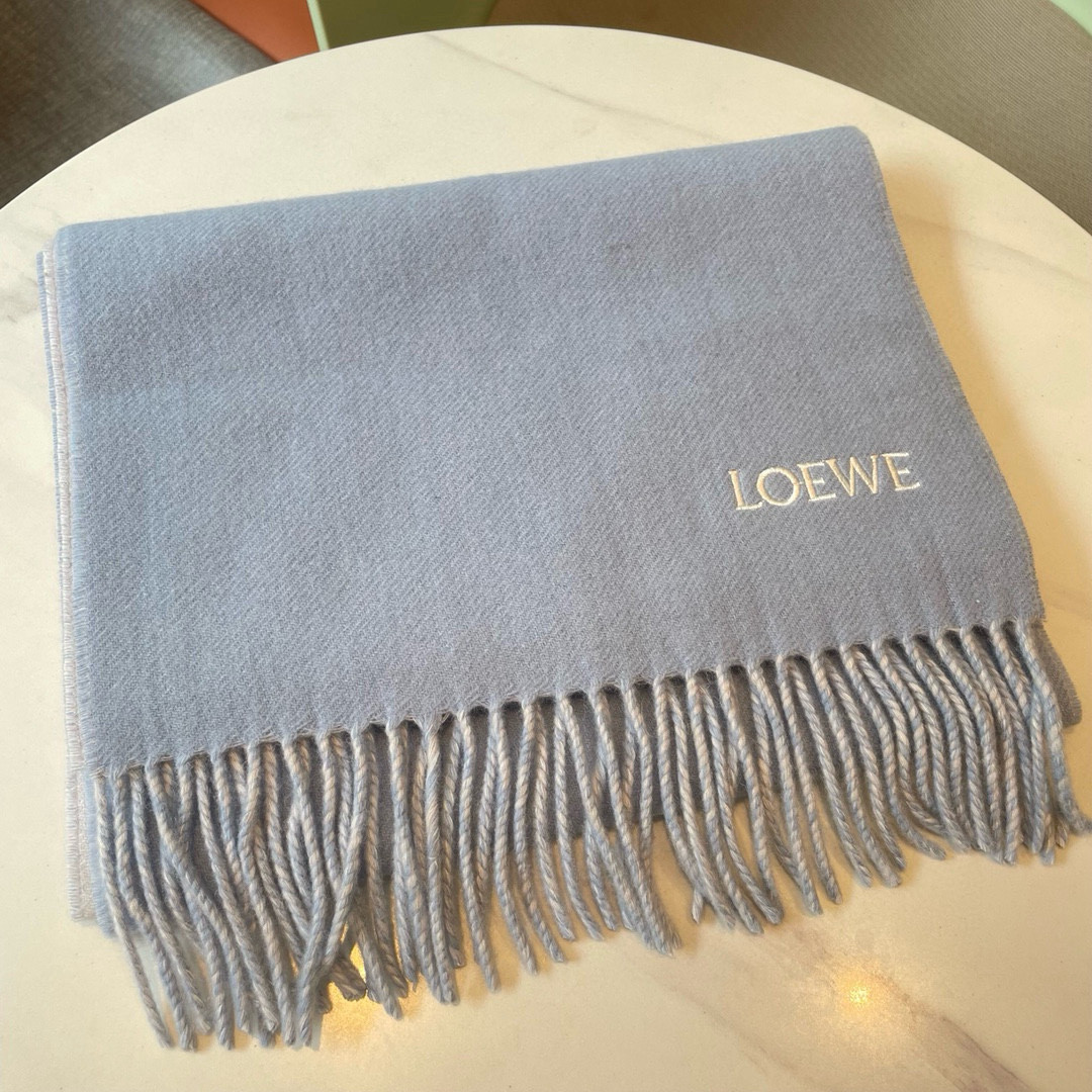Loewe scarf 30x182cm 90% wool 10% cashmere