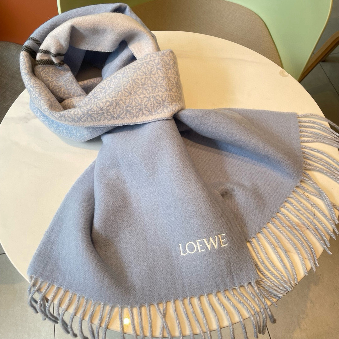 Loewe scarf 30x182cm 90% wool 10% cashmere
