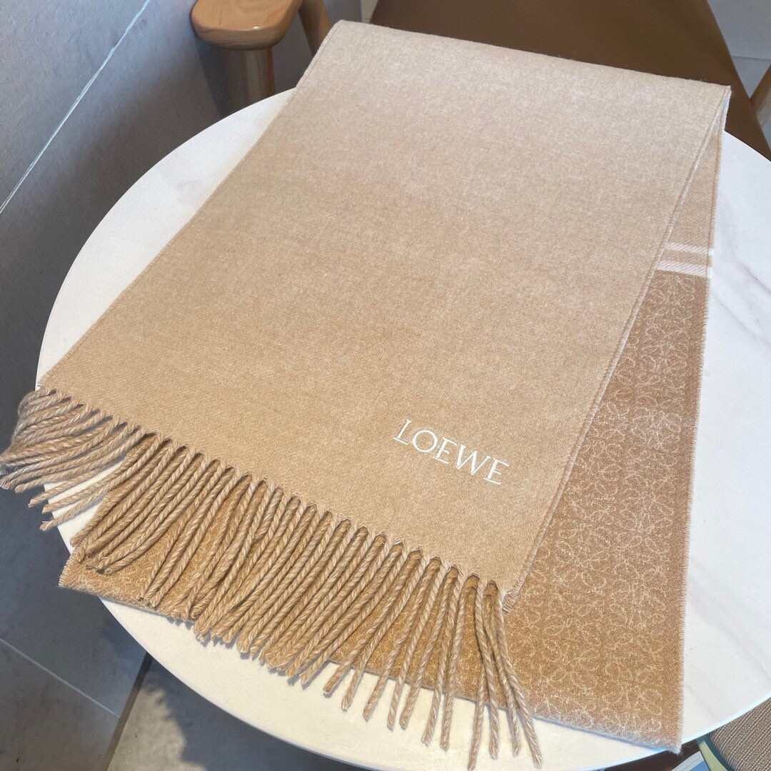 Loewe scarf 30x182cm 90% wool 10% cashmere