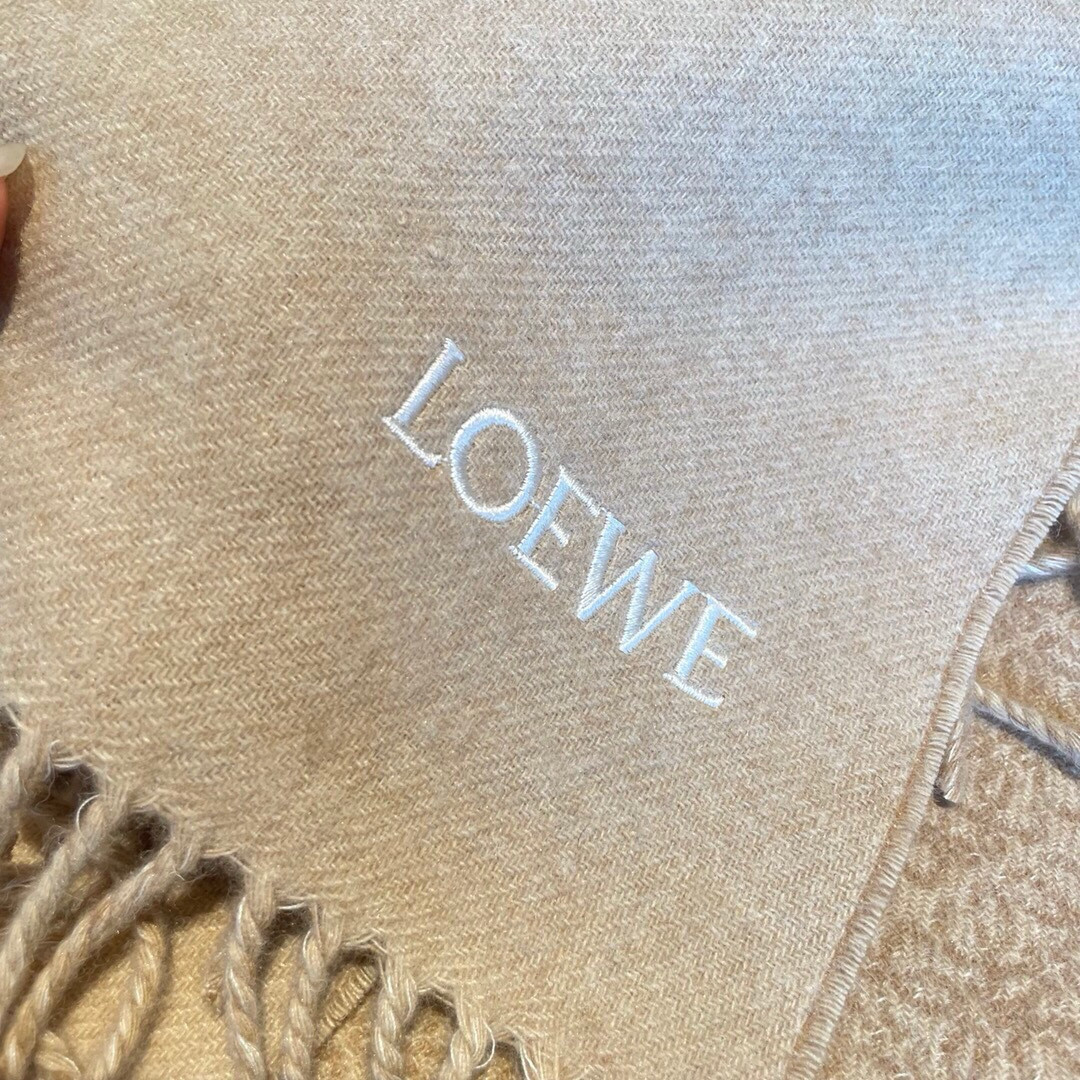 Loewe scarf 30x182cm 90% wool 10% cashmere