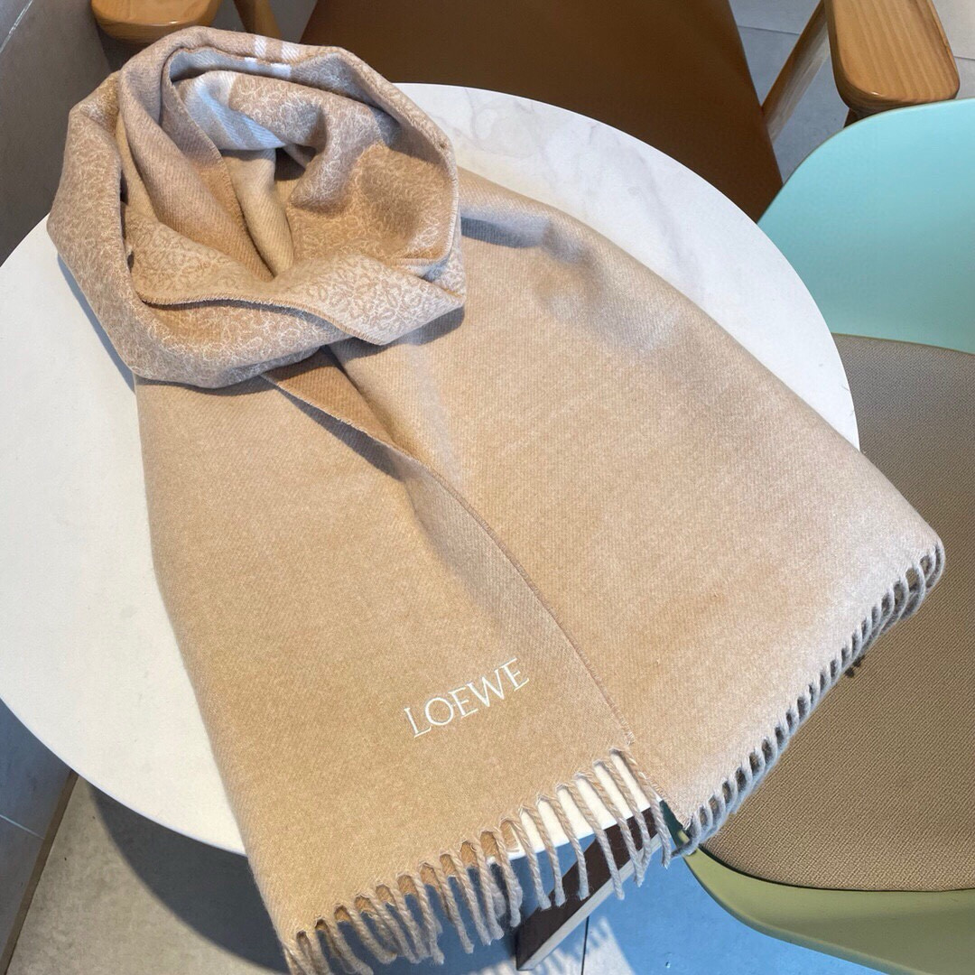 Loewe scarf 30x182cm 90% wool 10% cashmere