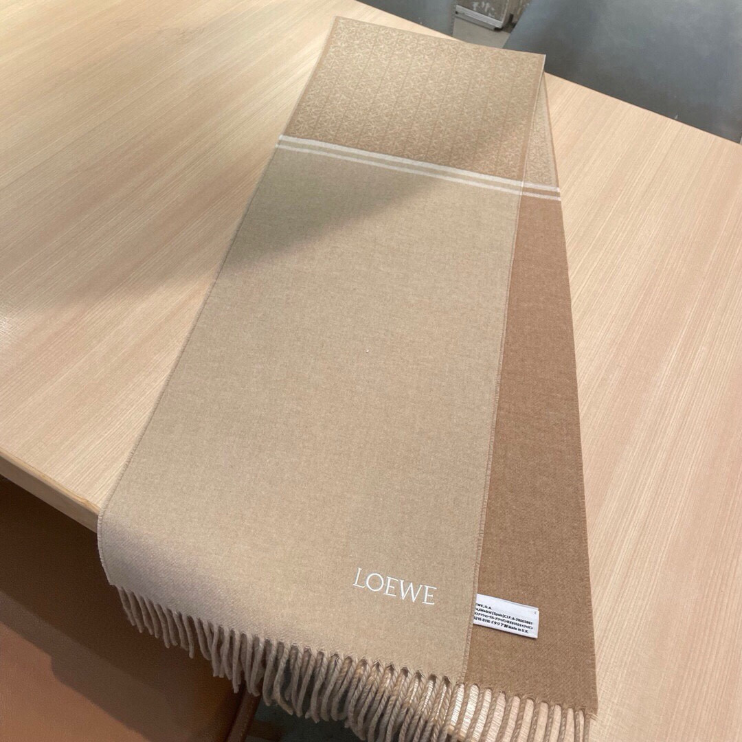 Loewe scarf 30x182cm 90% wool 10% cashmere
