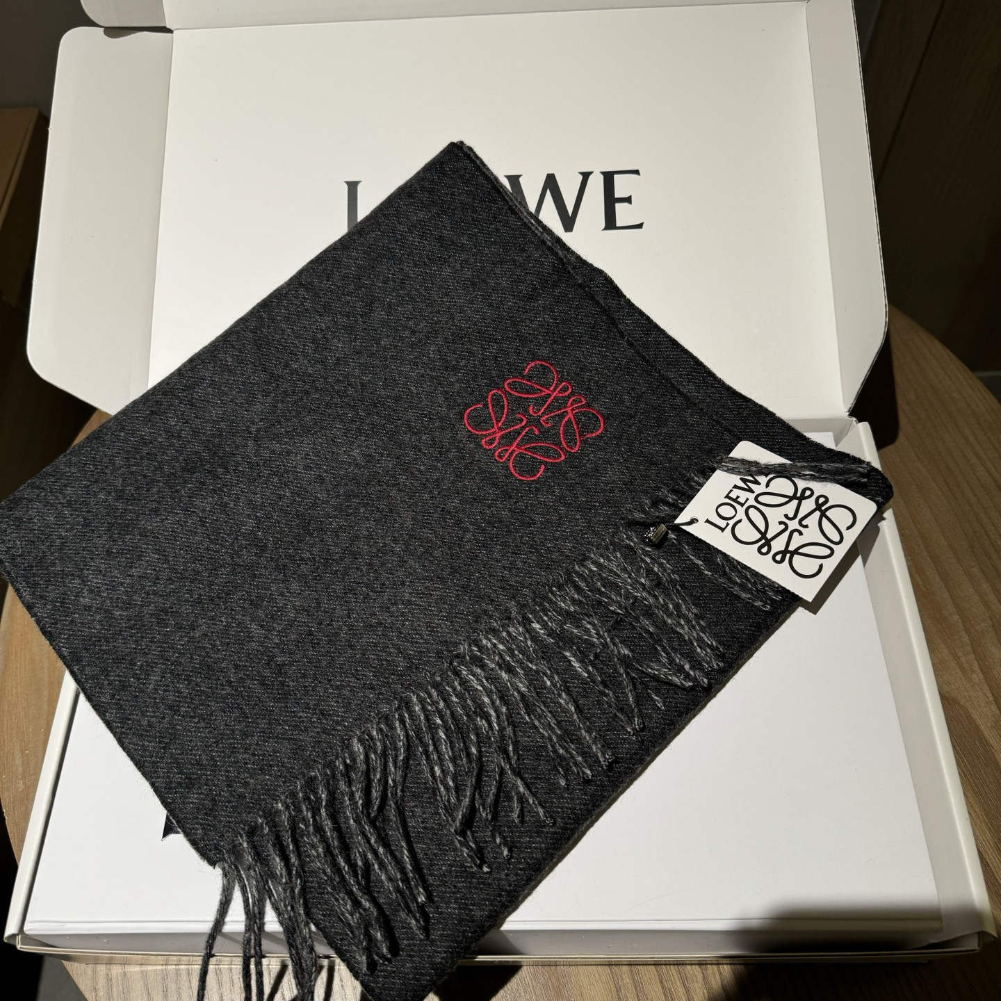 Loewe scarf 35x190cm 100% lamb cashmere