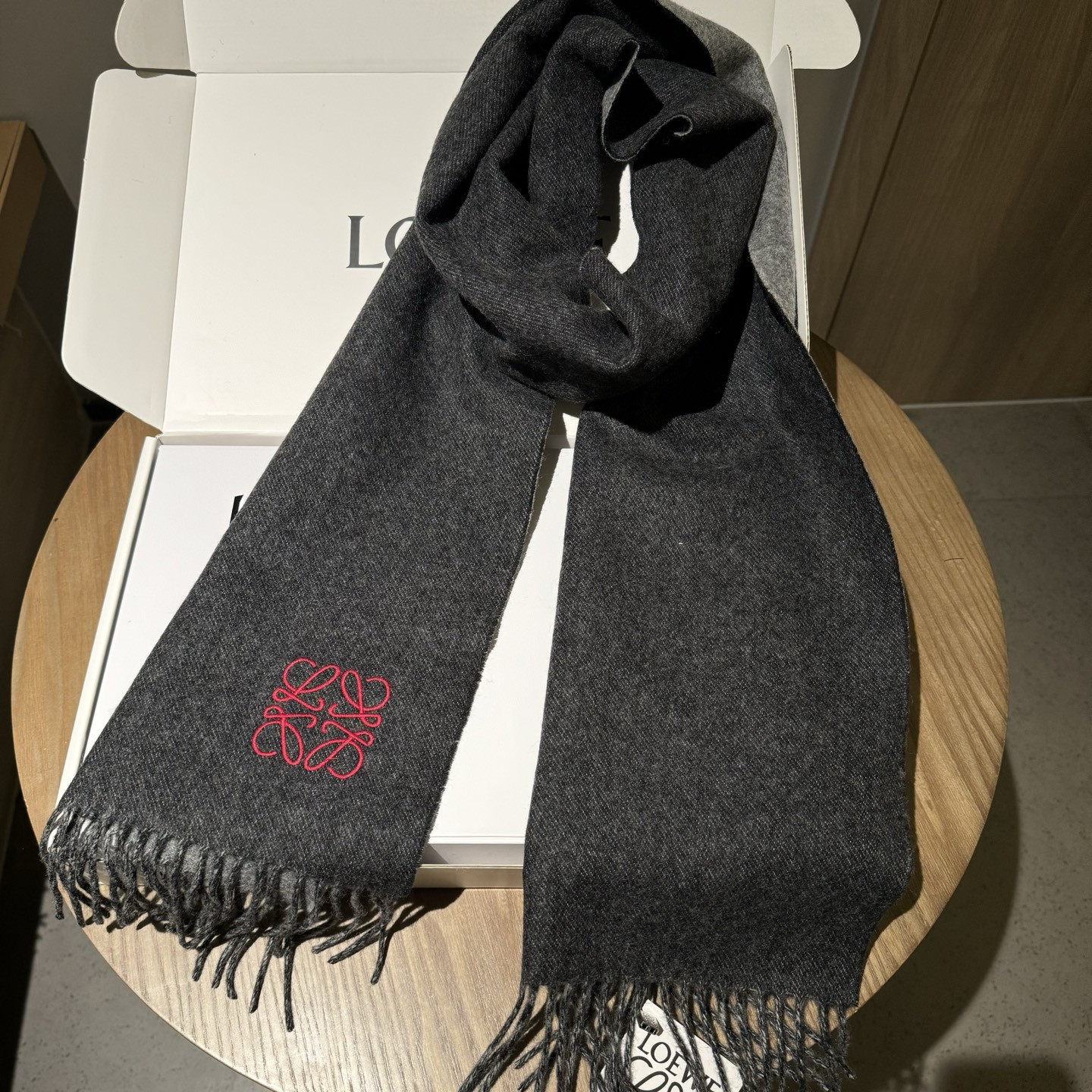 Loewe scarf 35x190cm 100% lamb cashmere