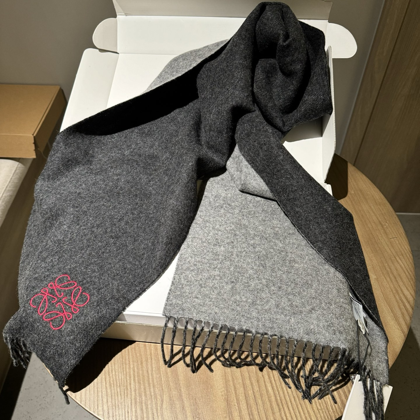Loewe scarf 35x190cm 100% lamb cashmere