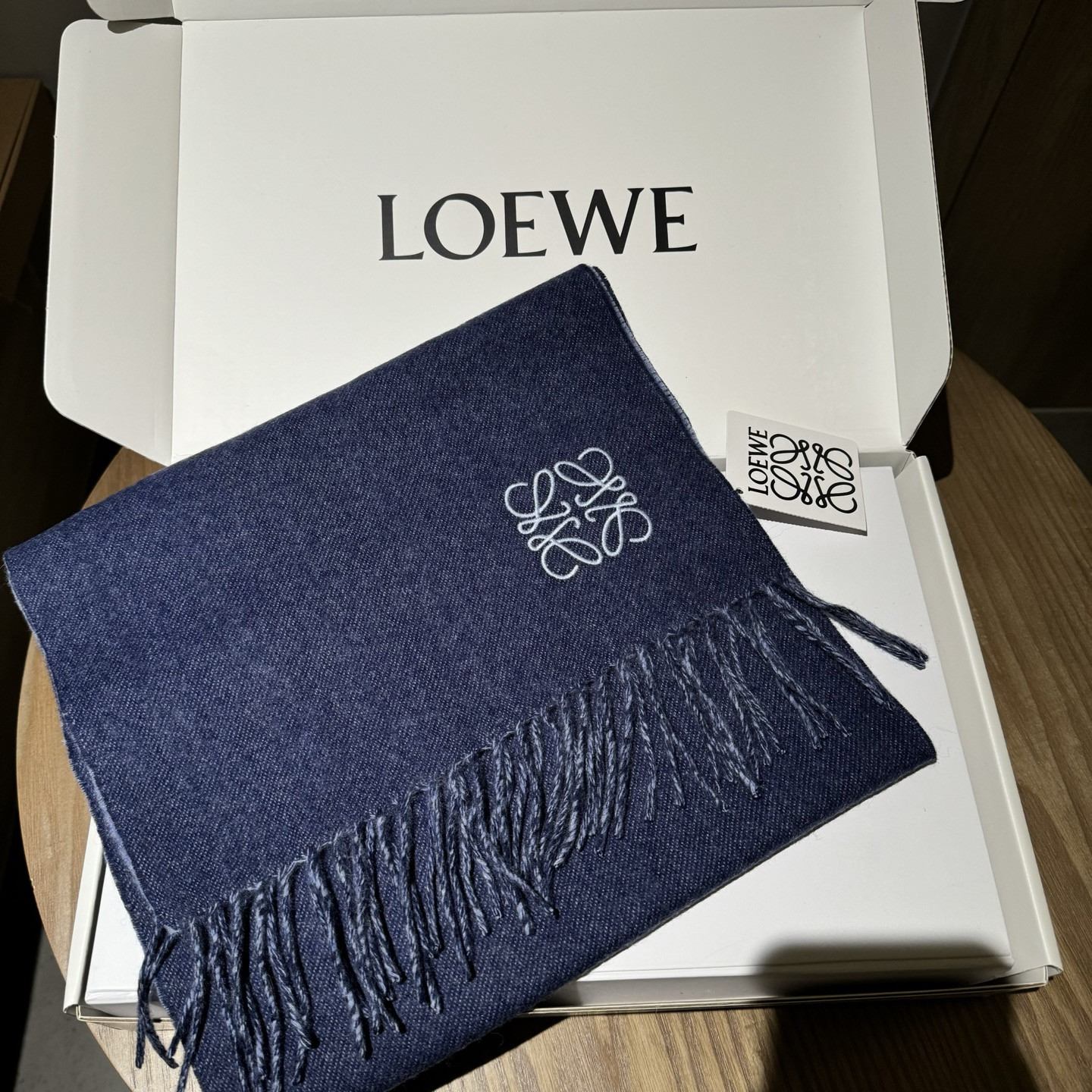 Loewe scarf 35x190cm 100% lamb cashmere