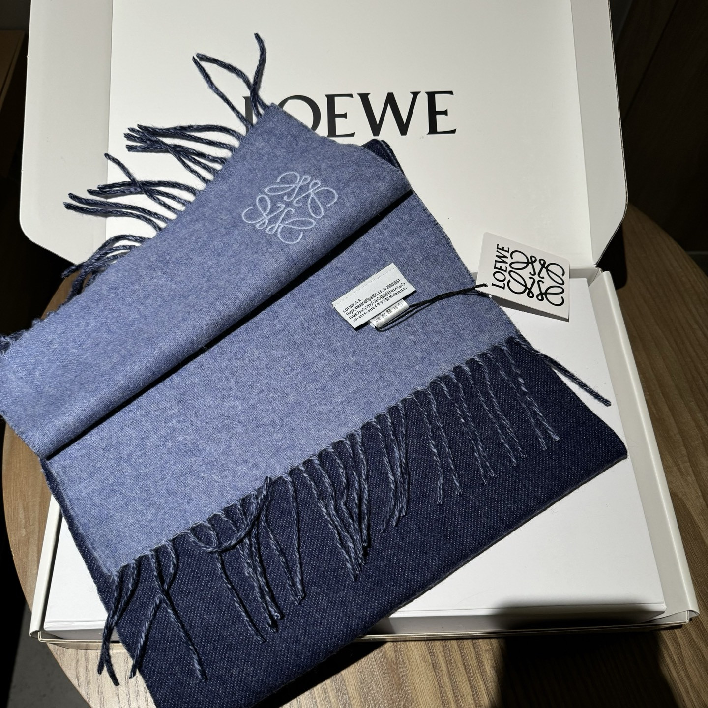 Loewe scarf 35x190cm 100% lamb cashmere