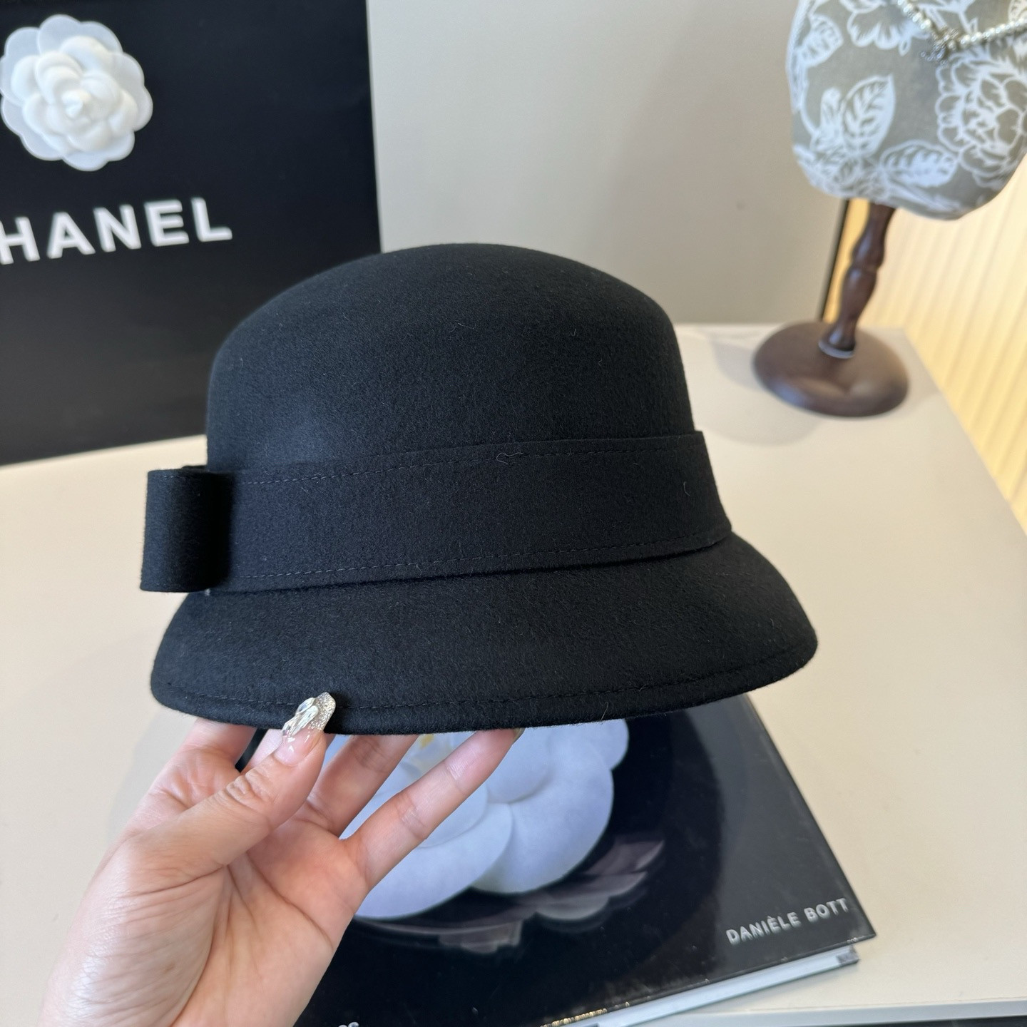 Celine Wool Bucket Hat 57cm Head Circumference