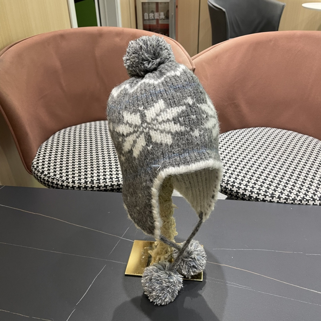 Fendi Knit Trapper Hat