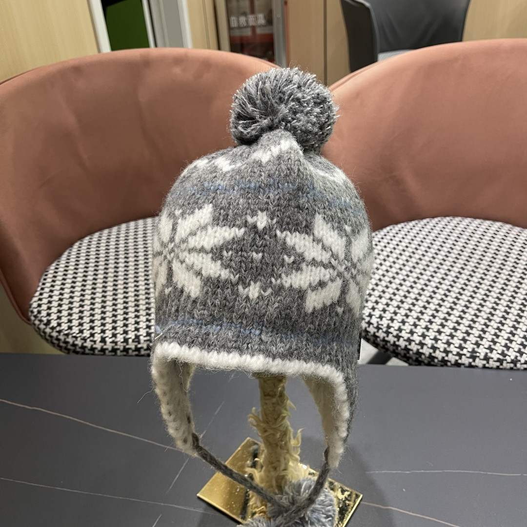Fendi Knit Trapper Hat