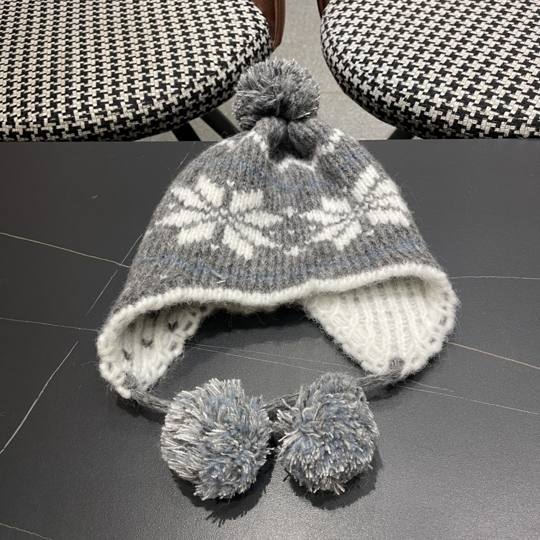 Fendi Knit Trapper Hat