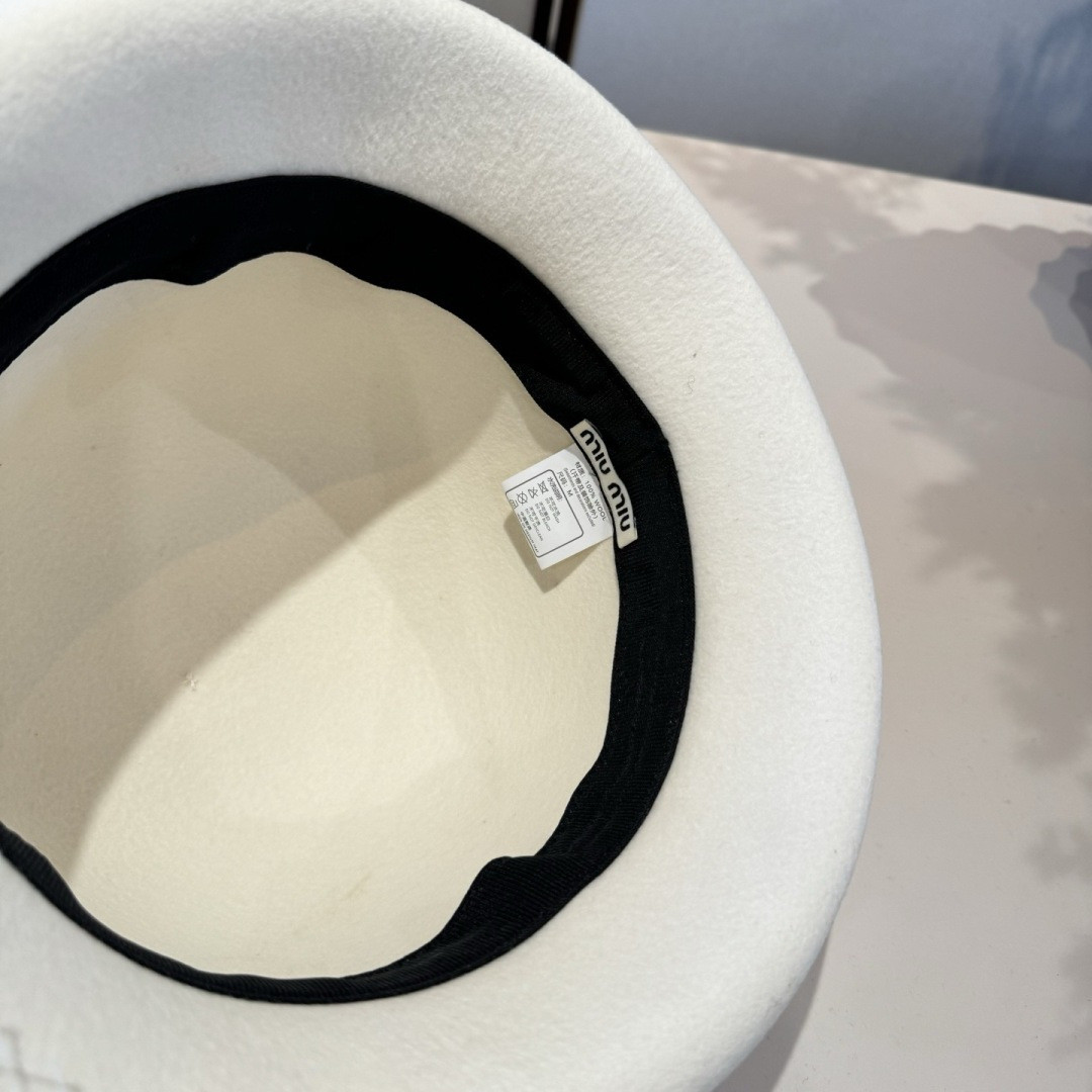 Miu Miu Wool Felt Hat 57cm Head Circumference