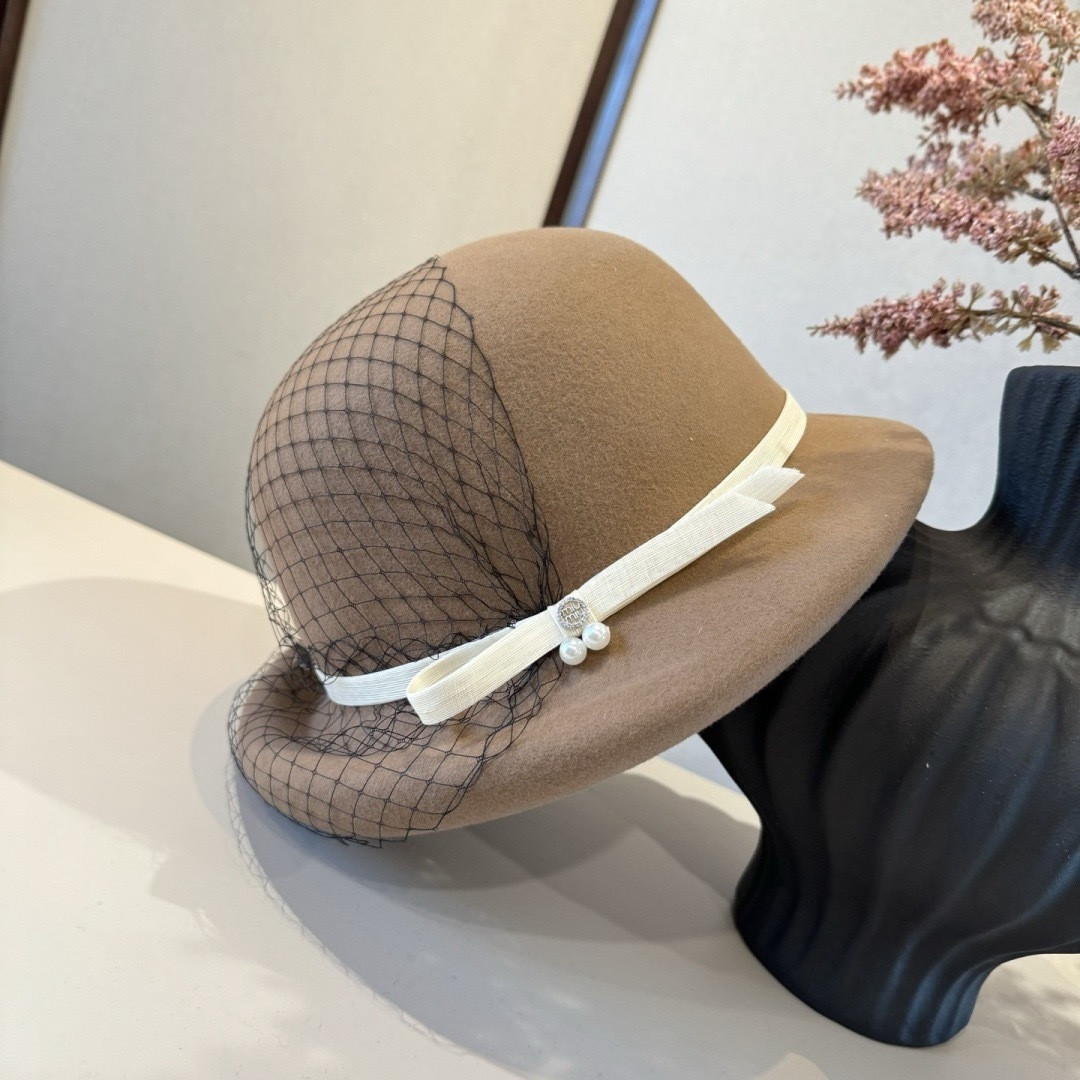 Miu Miu Wool Felt Hat 57cm Head Circumference