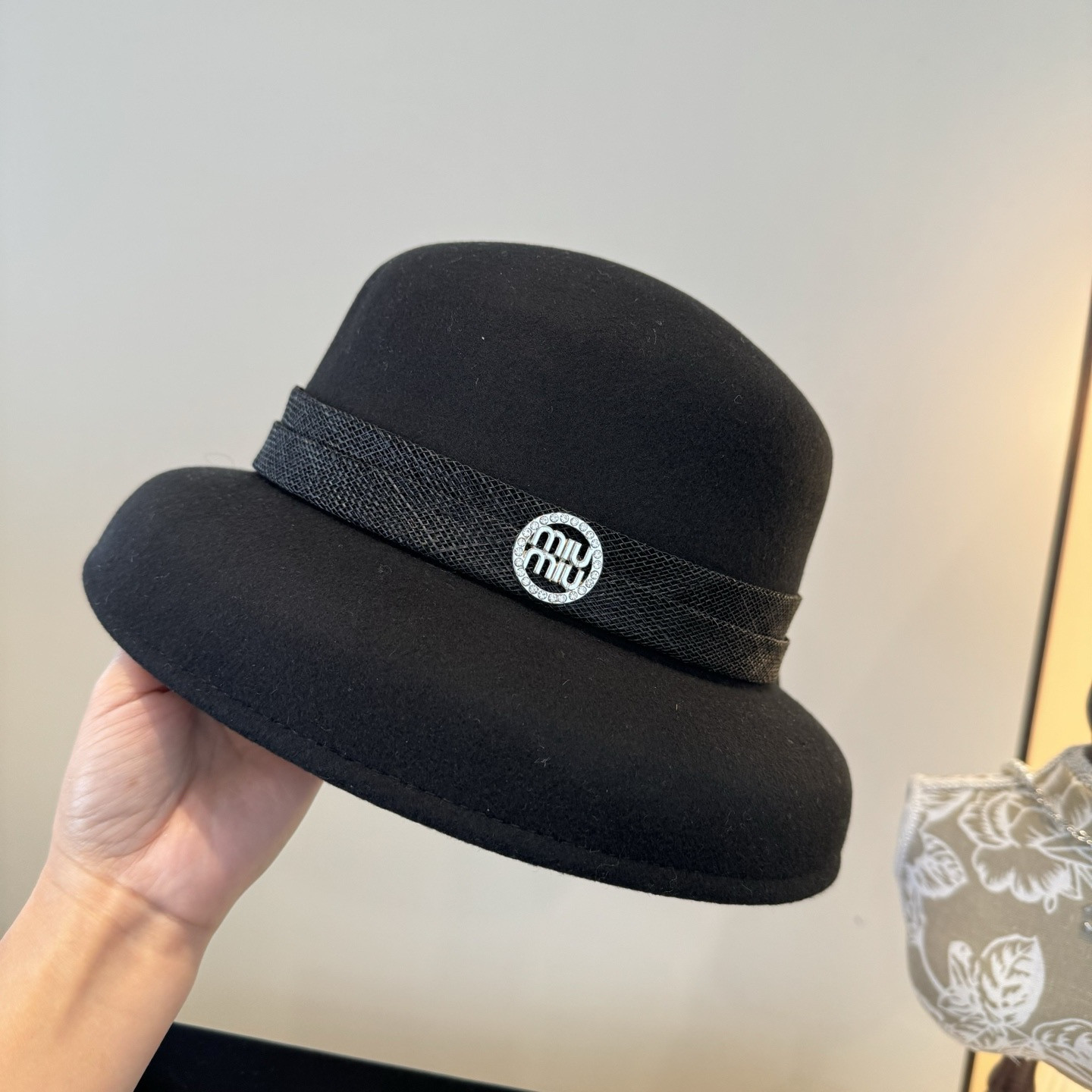 Miu Miu Wool Felt Hat 57cm Head Circumference