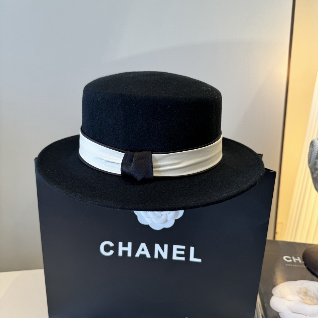 Chanel Wool Felt Hat 57cm Head Circumference