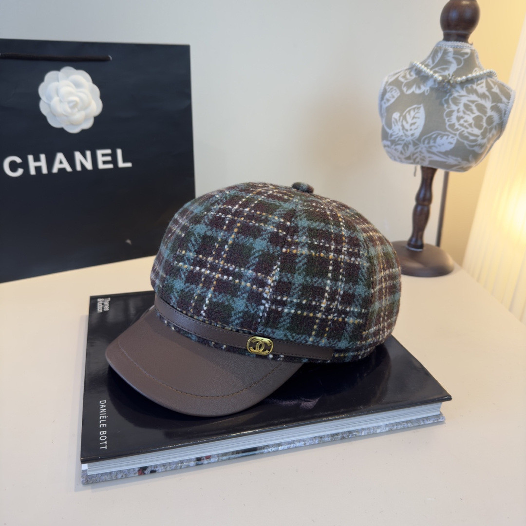 Chanel Newsboy Cap 57cm Head Circumference