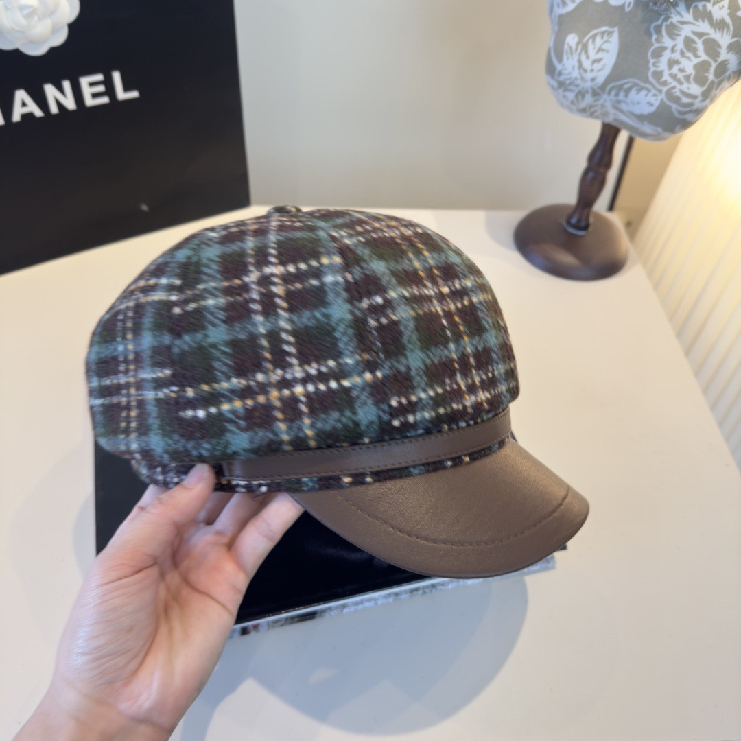 Chanel Newsboy Cap 57cm Head Circumference