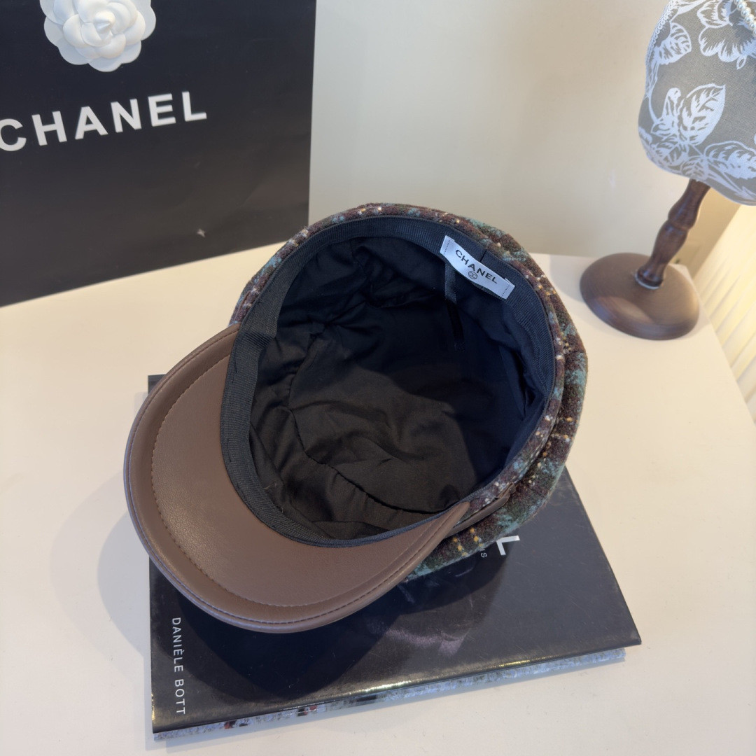 Chanel Newsboy Cap 57cm Head Circumference
