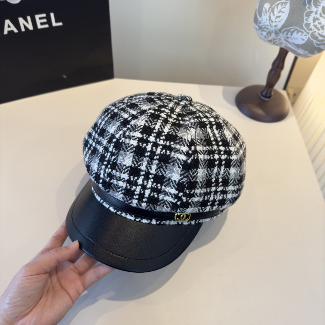 Chanel Newsboy Cap 57cm Head Circumference