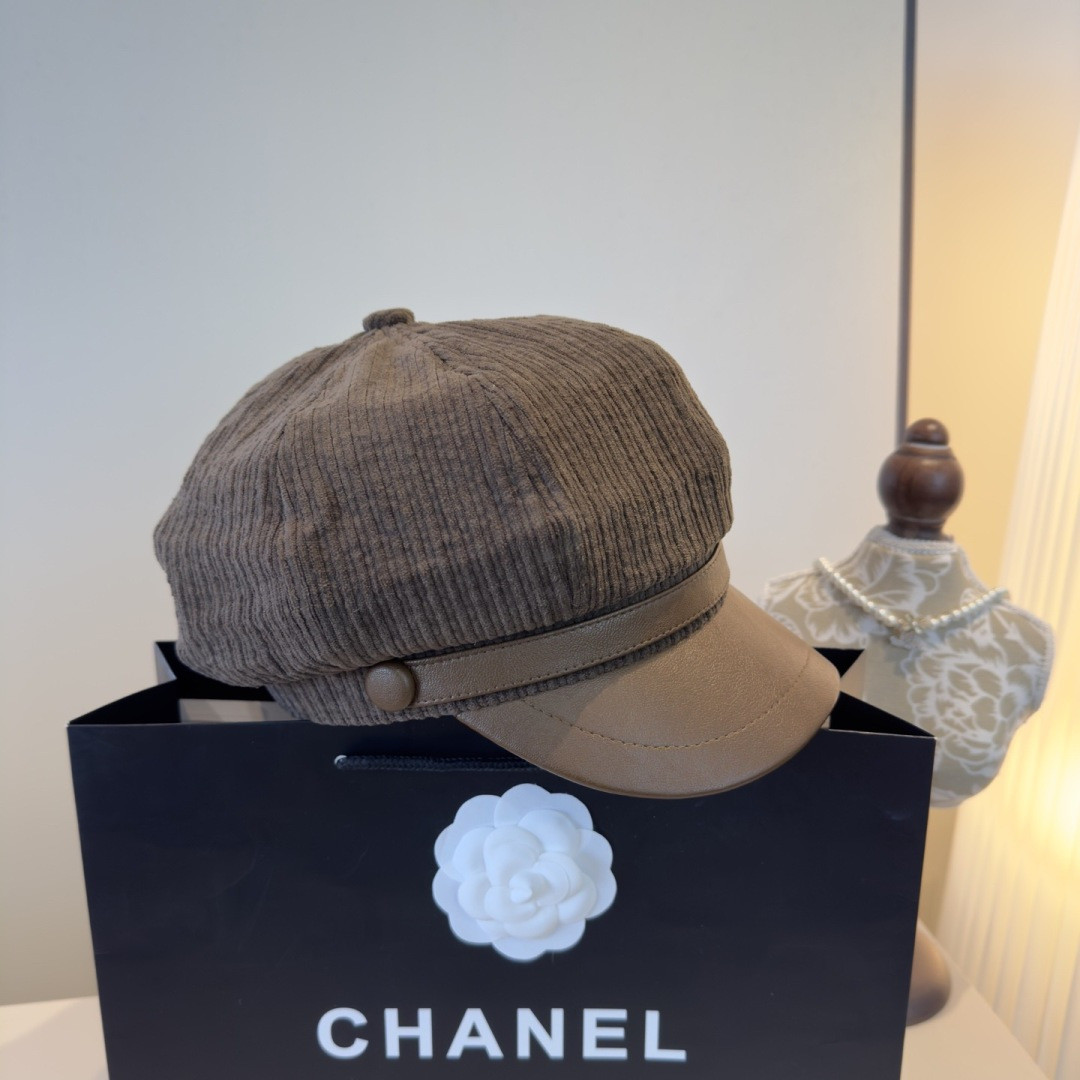 Chanel Newsboy Cap 57cm Head Circumference