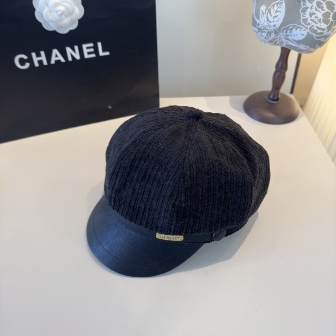 Chanel Newsboy Cap 57cm Head Circumference
