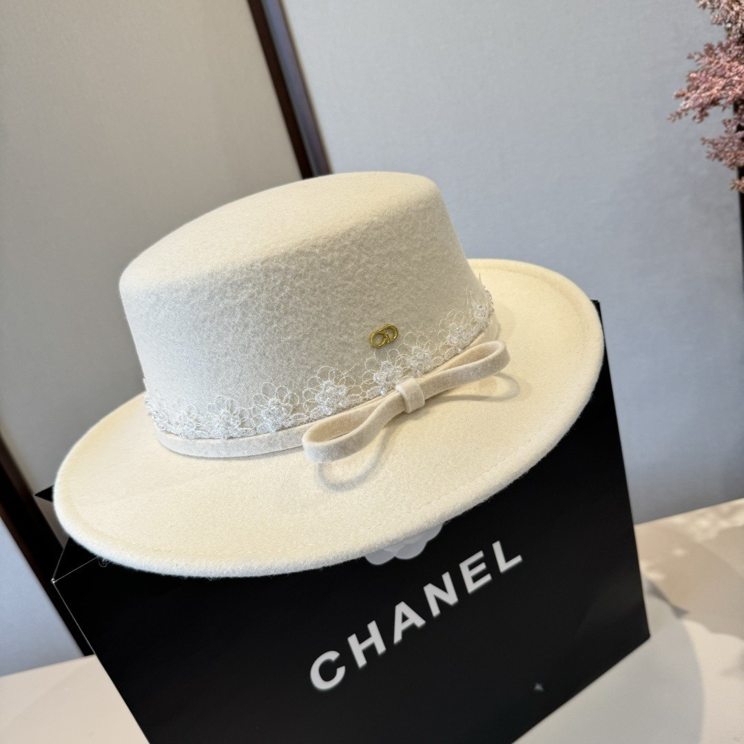 Dior Wool Felt Hat 57cm Head Circumference