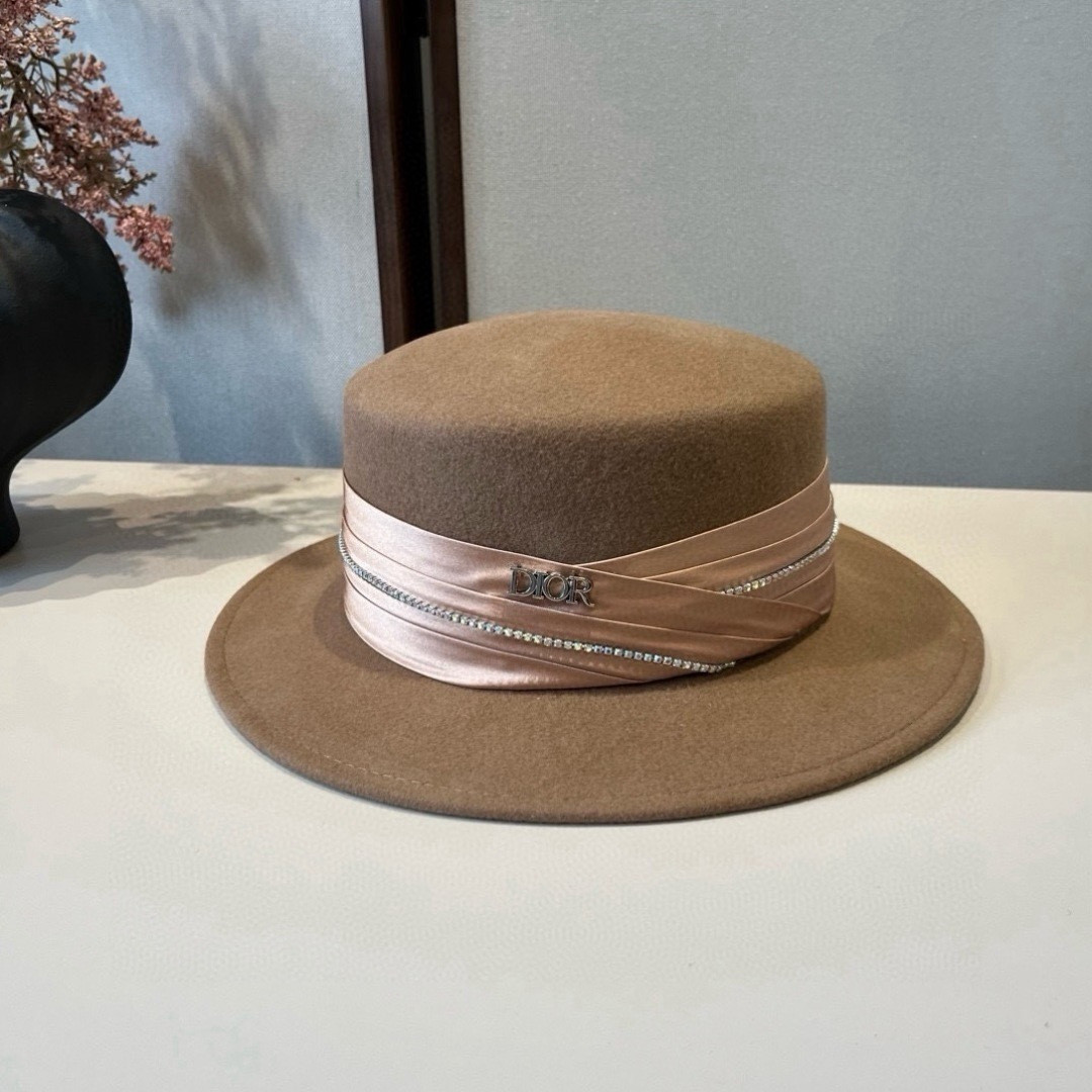 Dior Wool Felt Hat 57cm Head Circumference