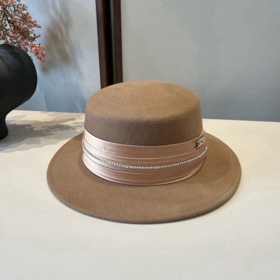 Dior Wool Felt Hat 57cm Head Circumference