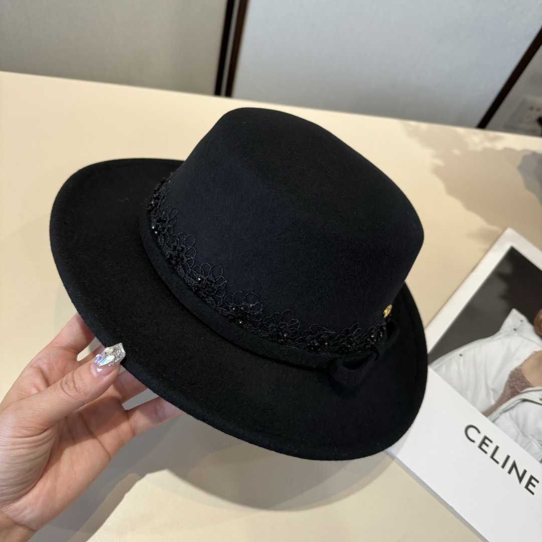 Dior Wool Felt Hat 57cm Head Circumference