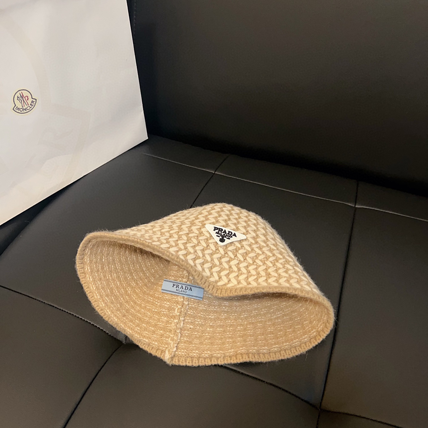 Prada Knit Bucket Hat