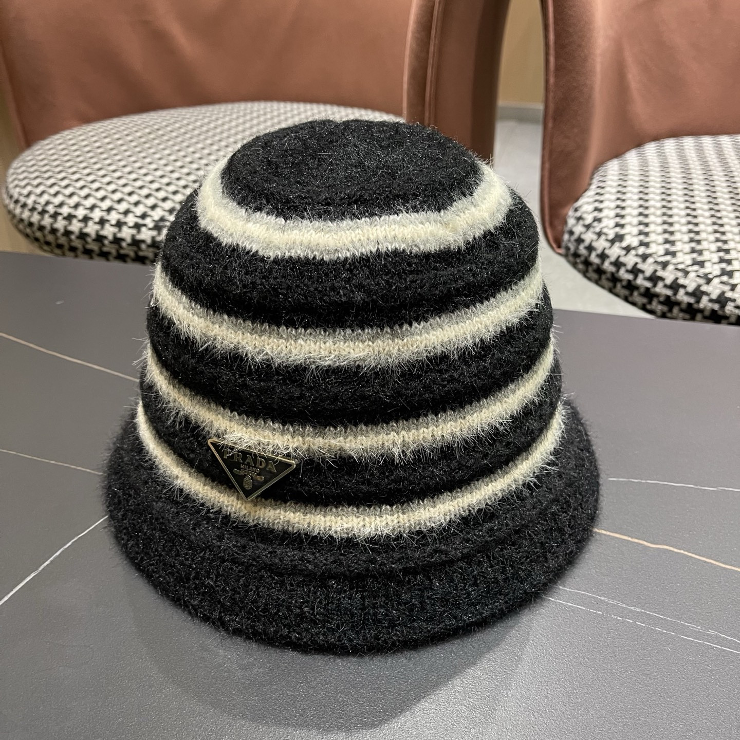Prada Knit Bucket Hat