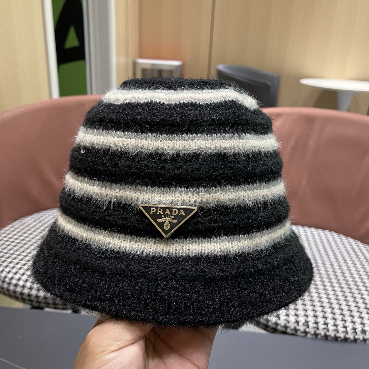 Prada Knit Bucket Hat