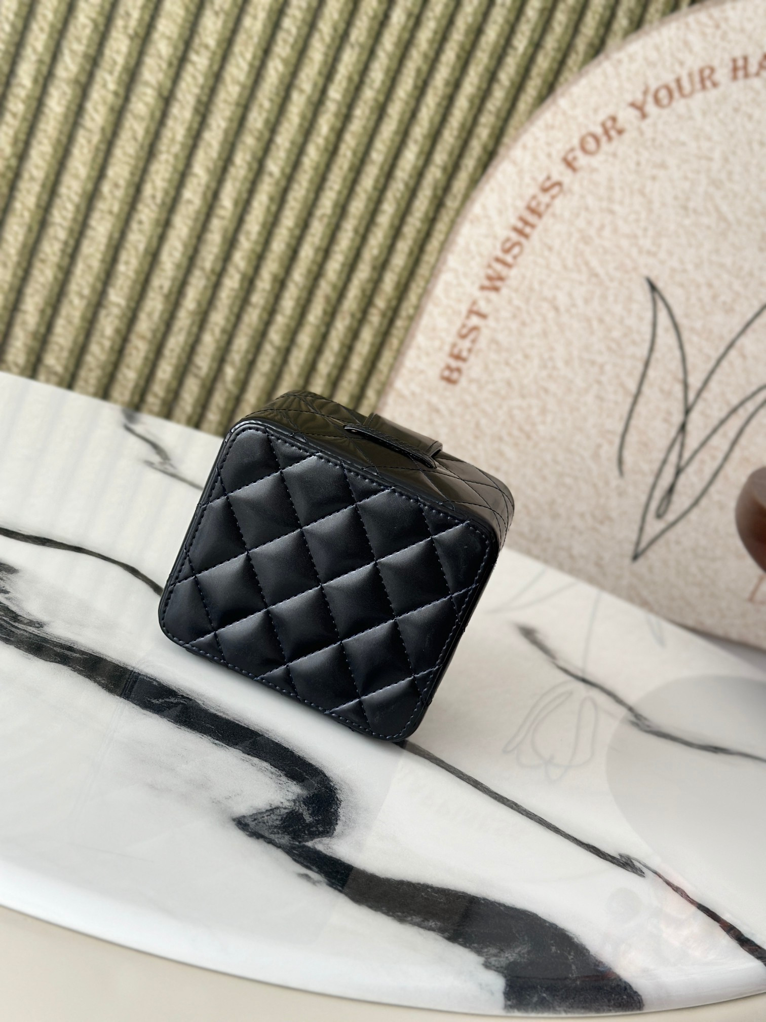 Chanel Vintage Cosmetic Bag 11x9.5x8.5cm