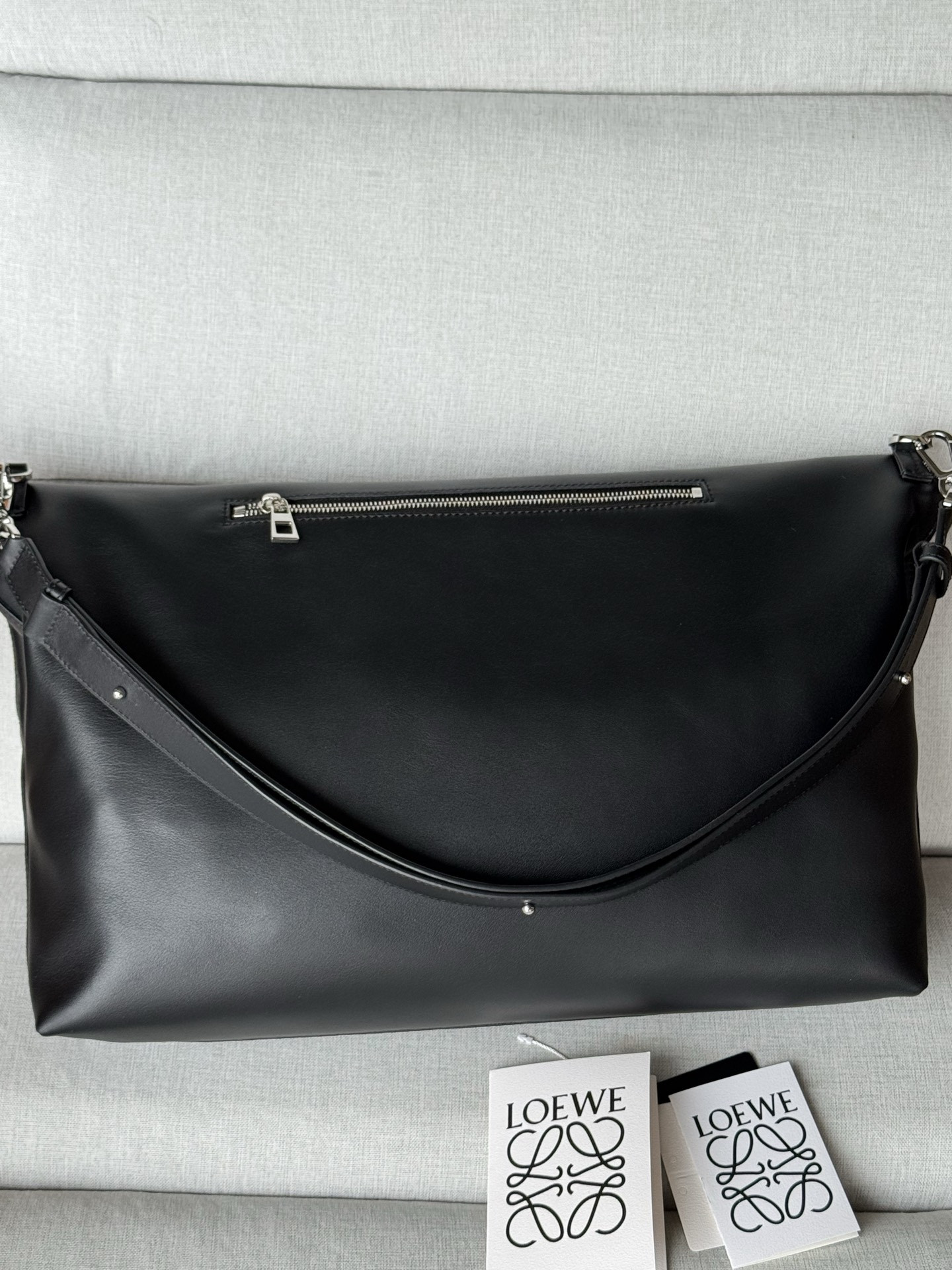 Loewe Bob Folded Tote in Shiny Supple Calfskin