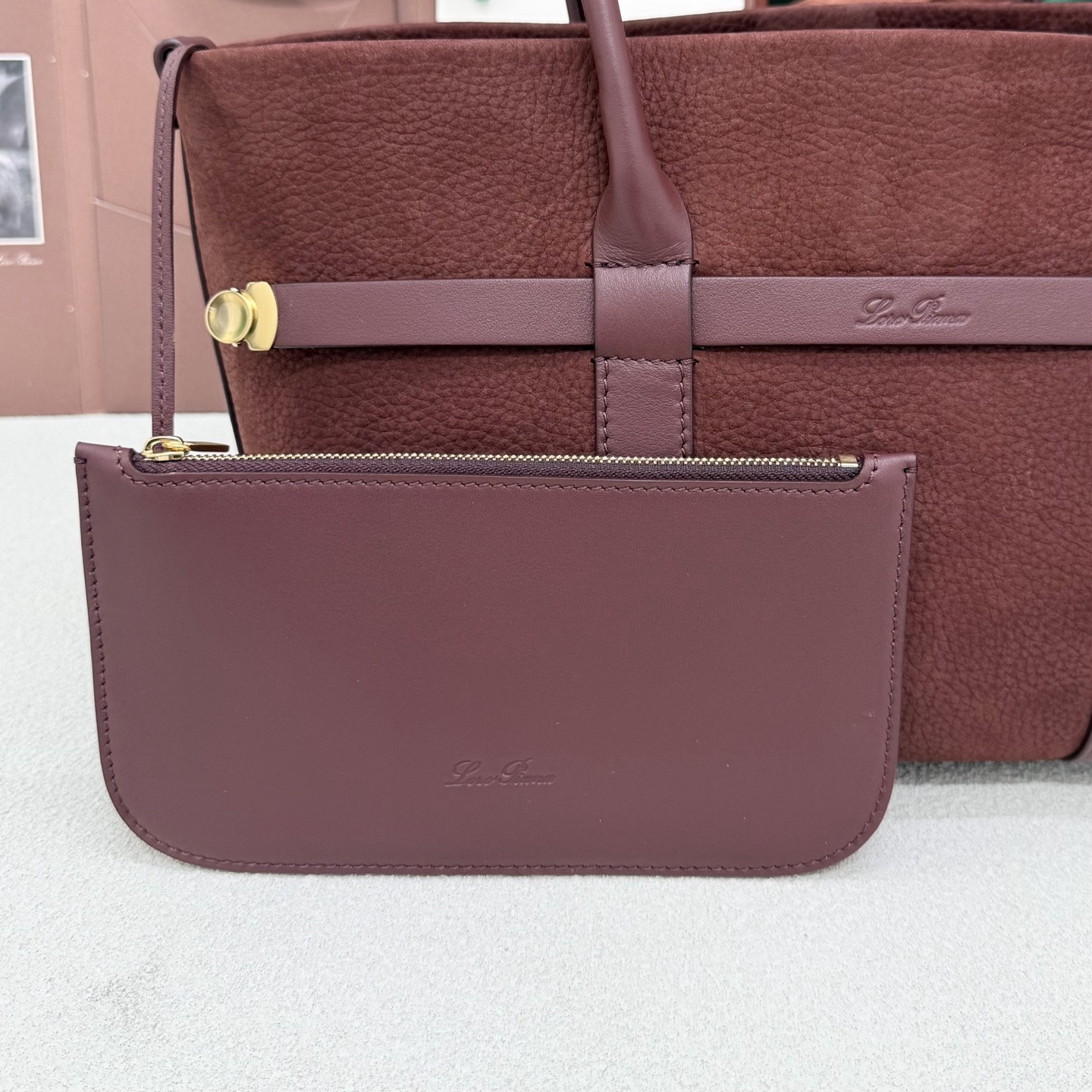 Loro Piana Small Ghiera Shopper 28x19x12cm