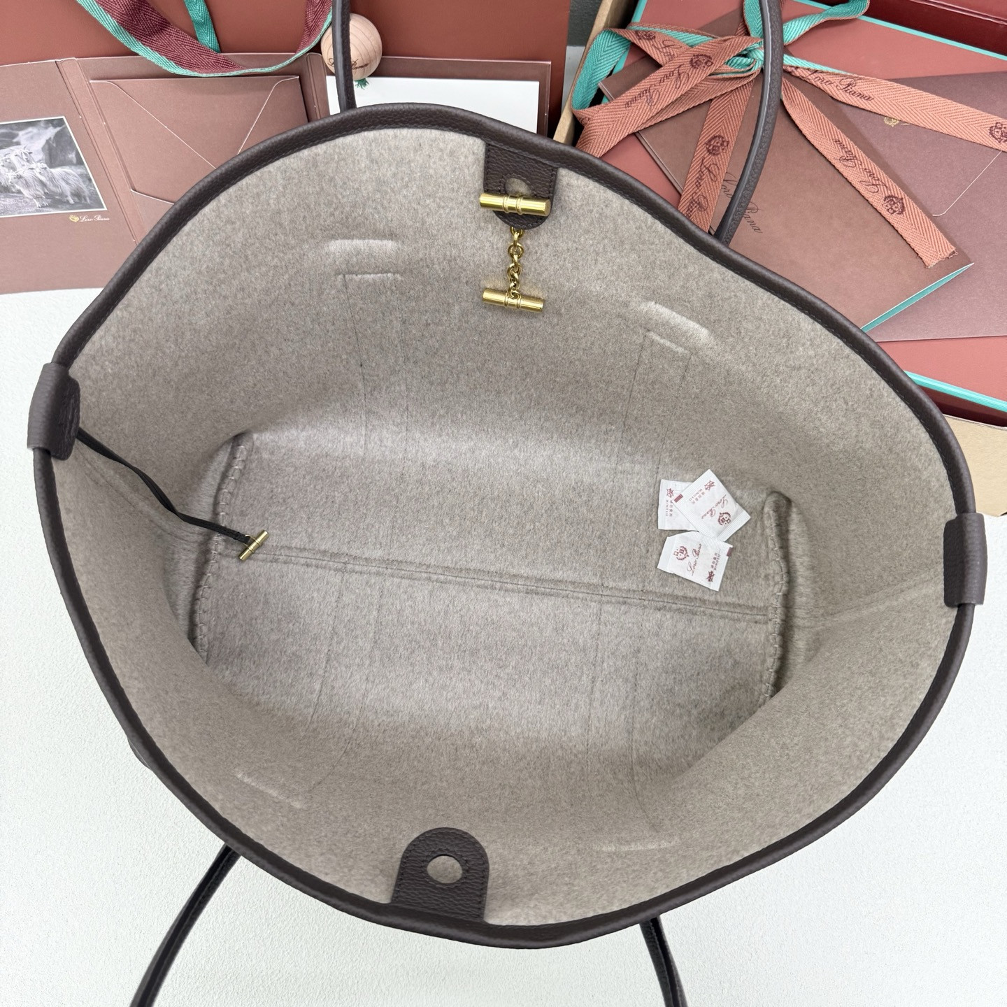 Loro Piana Large Ghiera Shopper 40x26x18cm
