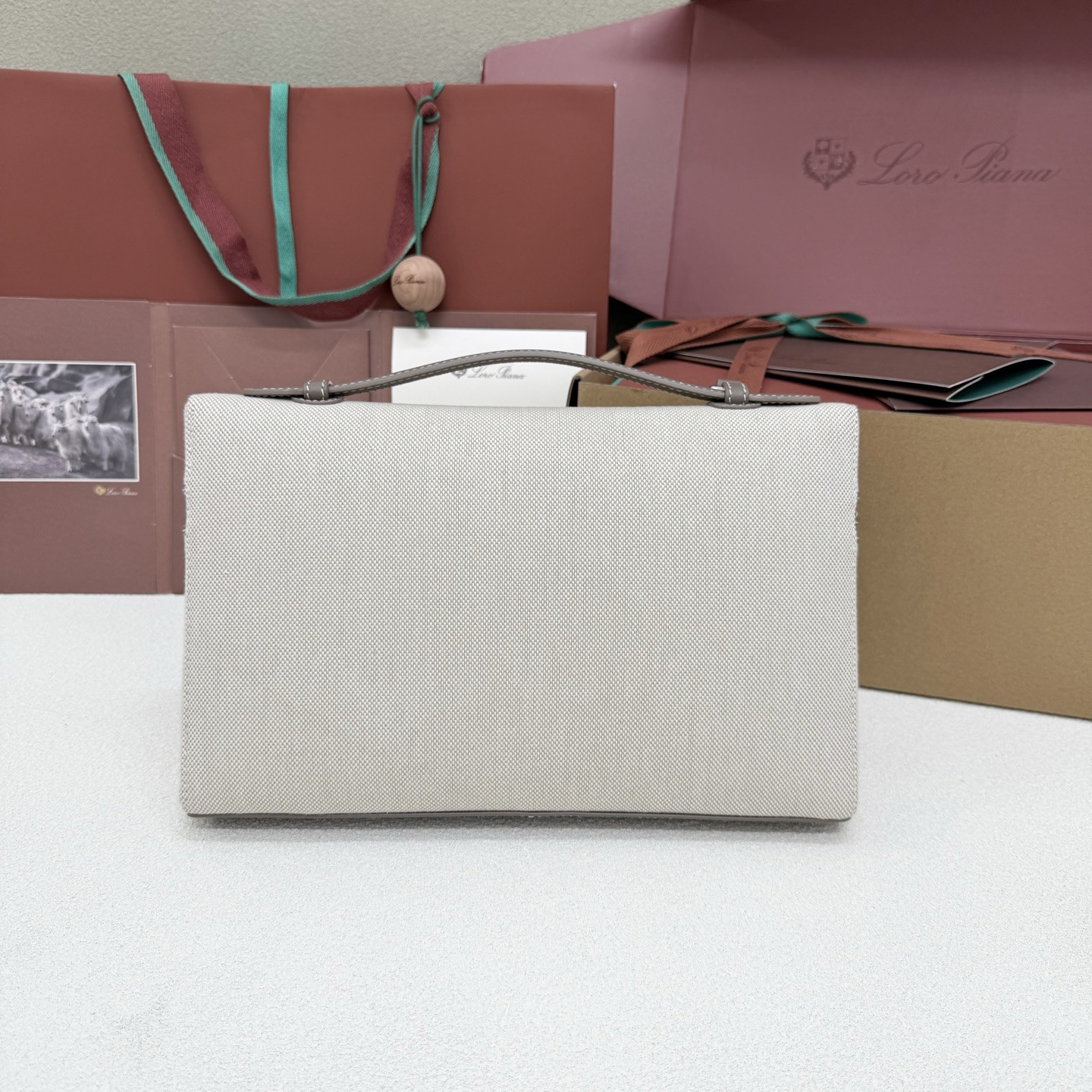 Loro Piana Extra pouch L29 29x18x5cm