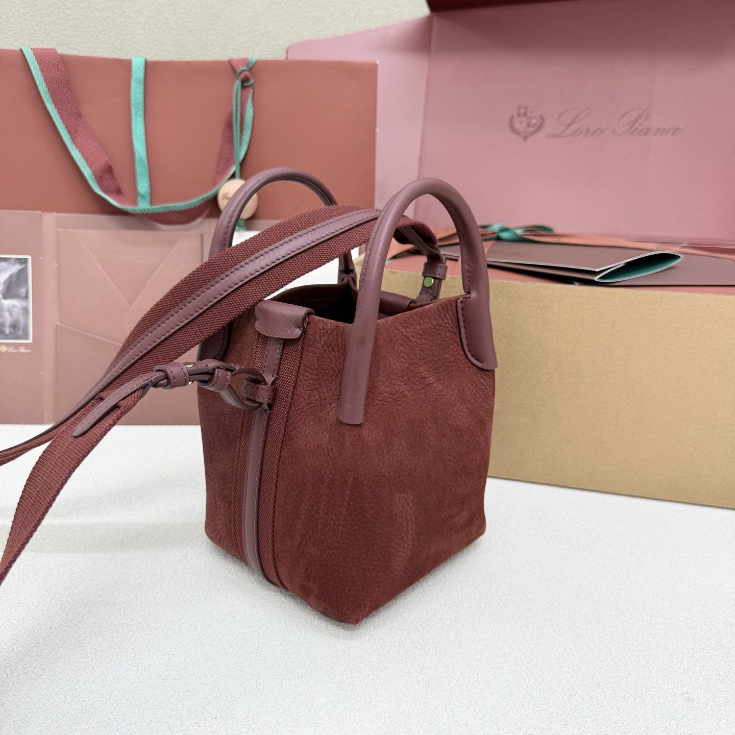 Loro Piana Micro Bale bag 13x13x16cm