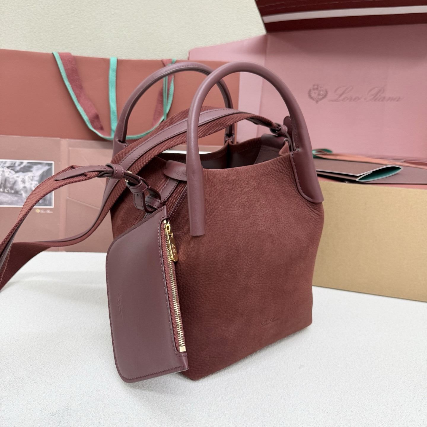 Loro Piana Small Bale Bag 17x20x17cm