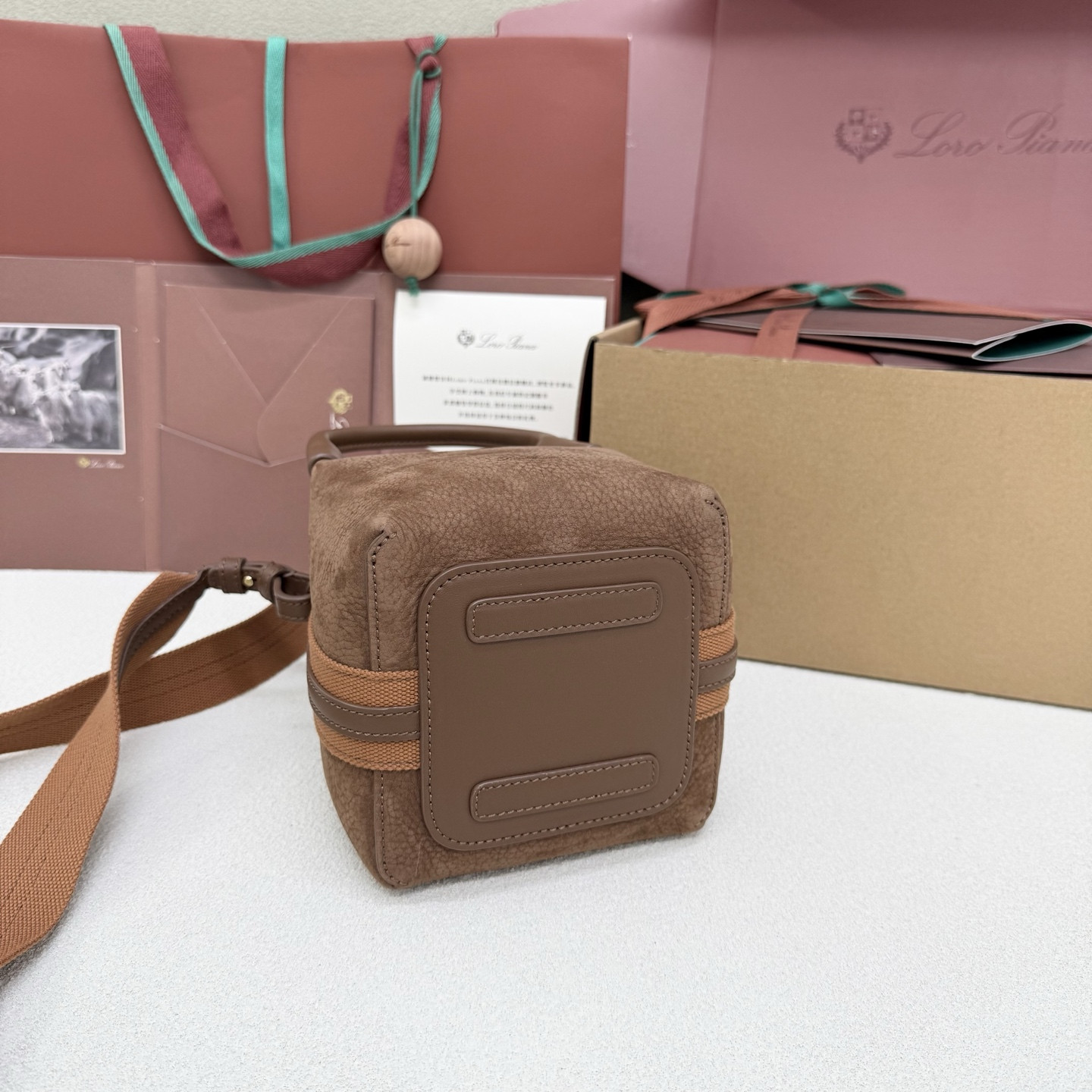 Loro Piana Micro Bale bag 13x13x16cm
