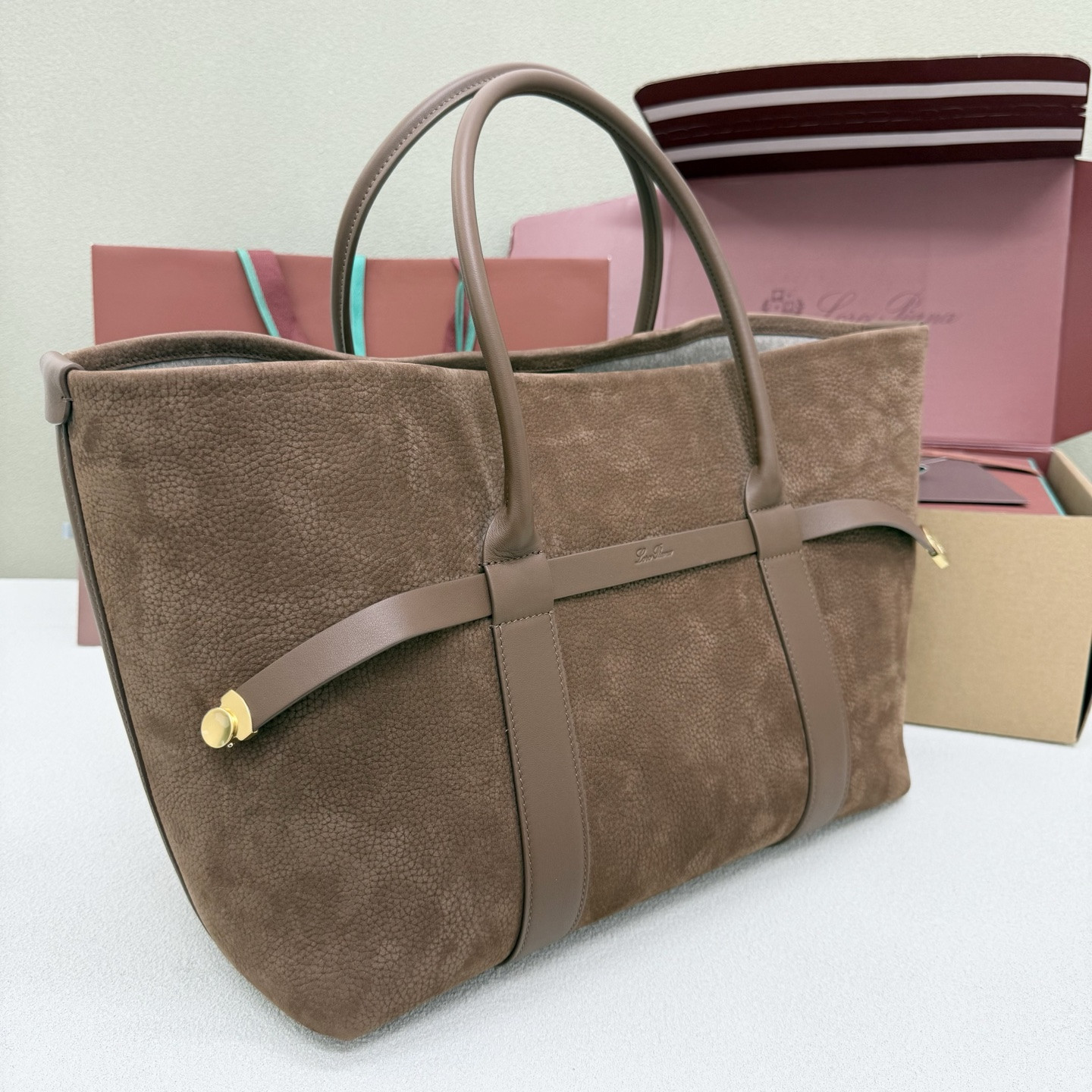 Loro Piana Large Ghiera Shopper 40x26x18cm