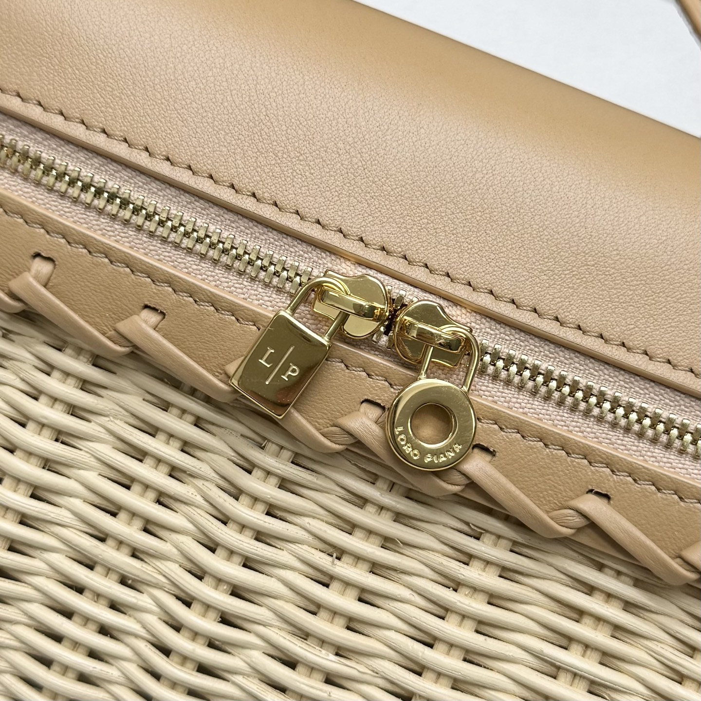 Loro Piana Extra Pocket L19 Wicker Bag 19 x 11.5 x 7cm