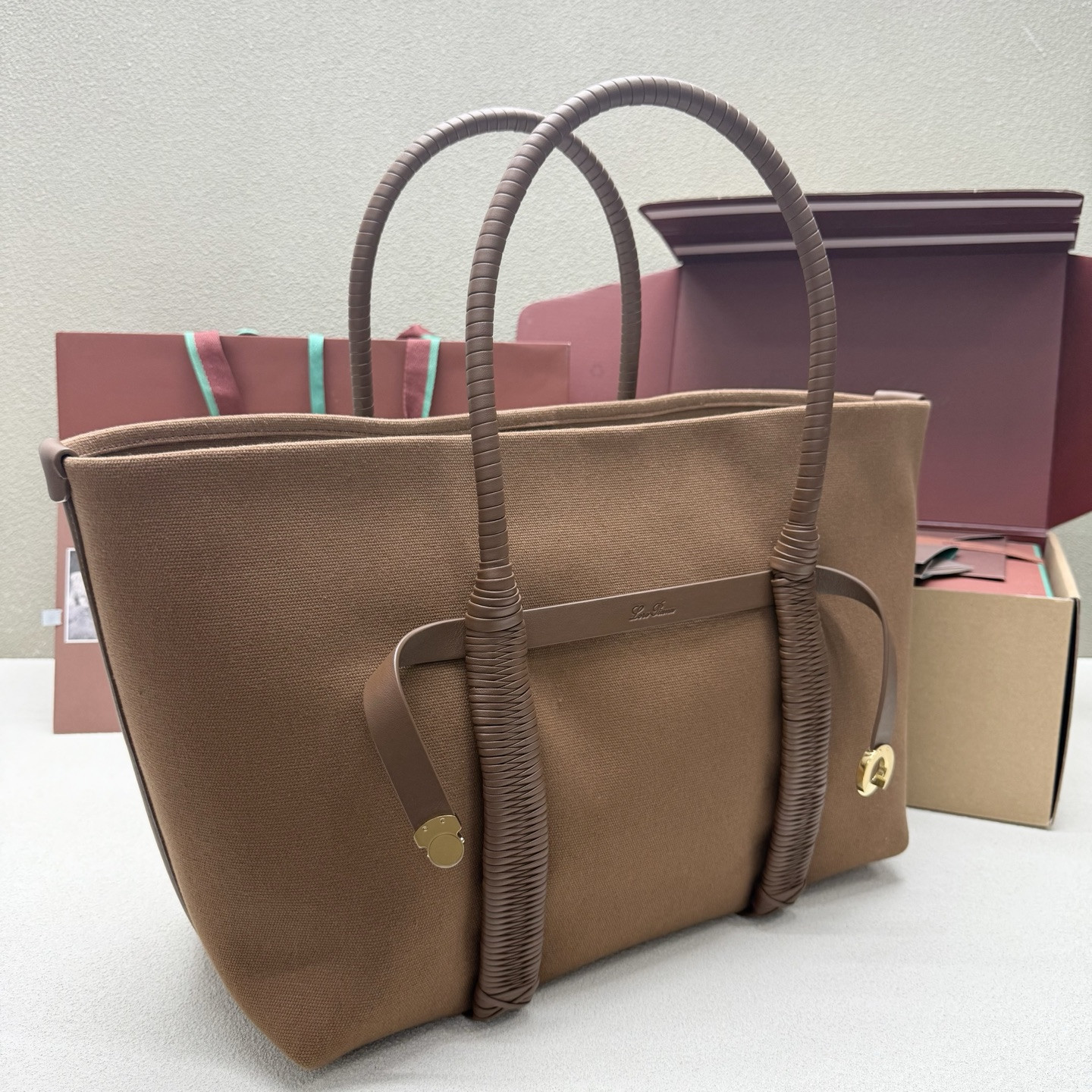 Loro Piana Large Ghiera Shopper 40x26x18cm